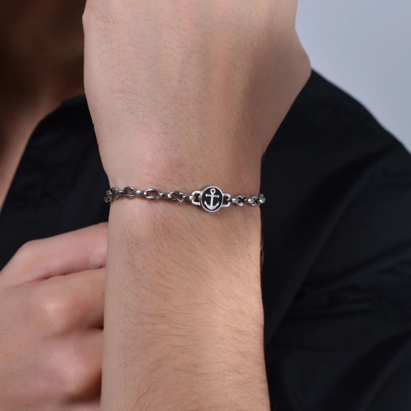 Pulsera Acero con Ancla... 2