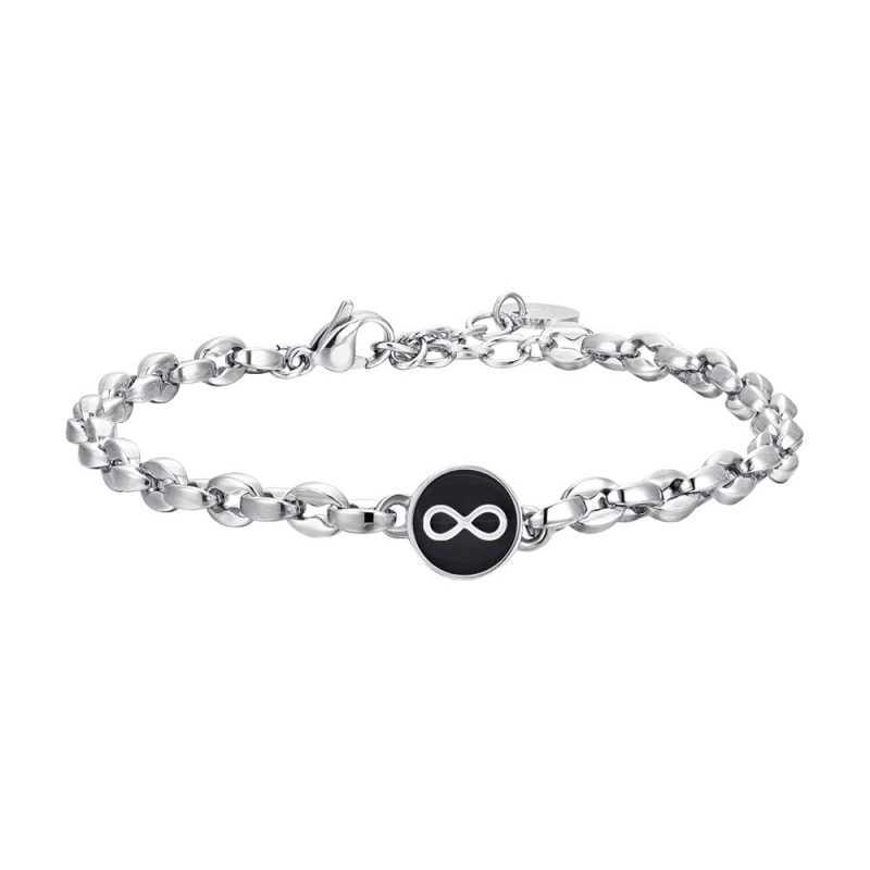 Pulsera Acero con Infinito Luca Barra