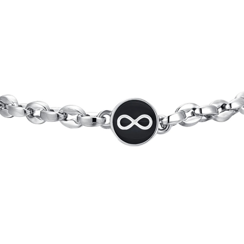 Pulsera Acero con Infinito Luca Barra