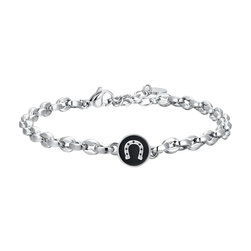 Pulsera Acero con Herradura Luca Barra