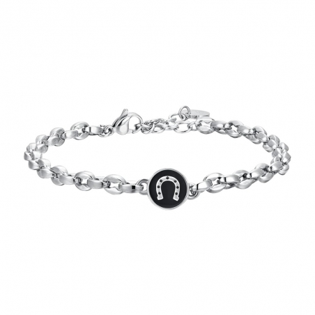 Pulsera Acero con Herradura Luca Barra