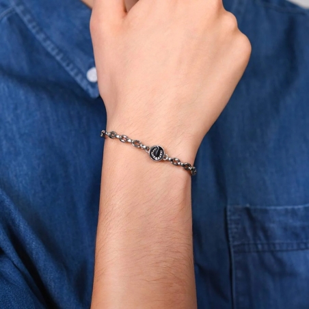 Pulsera Acero con Herradura Luca Barra