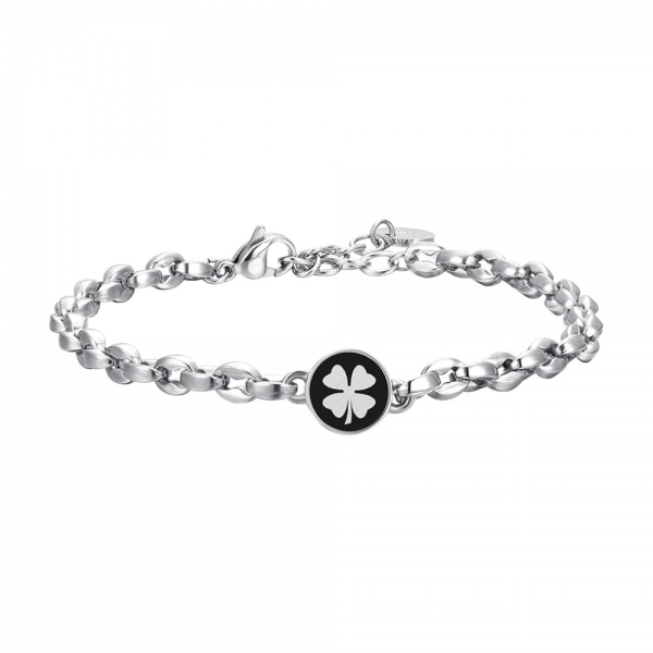 Pulsera Acero con Trébol...