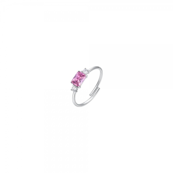 Anillo Circonitas Blancas y...