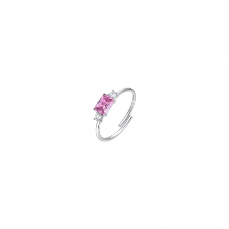 Anillo Circonitas Blancas y Rosa Luca Barra