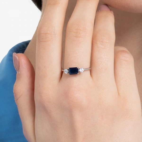 Anillo Circonitas Blancas y... 2