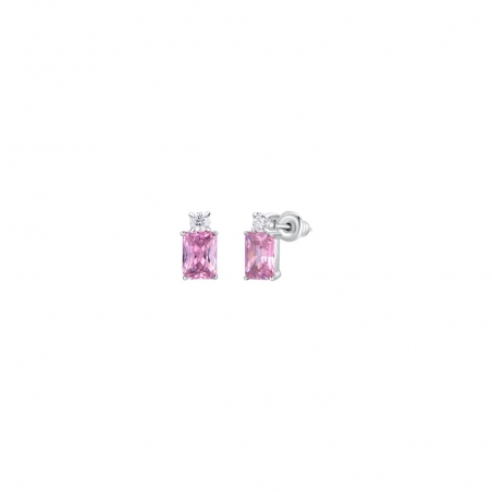 Pendientes Circonitas Blanca y Rosa Luca Barra