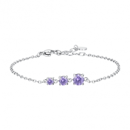 Pulsera Circonitas Violetas Luca Barra