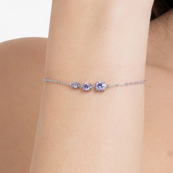 Pulsera Circonitas Violetas... 2