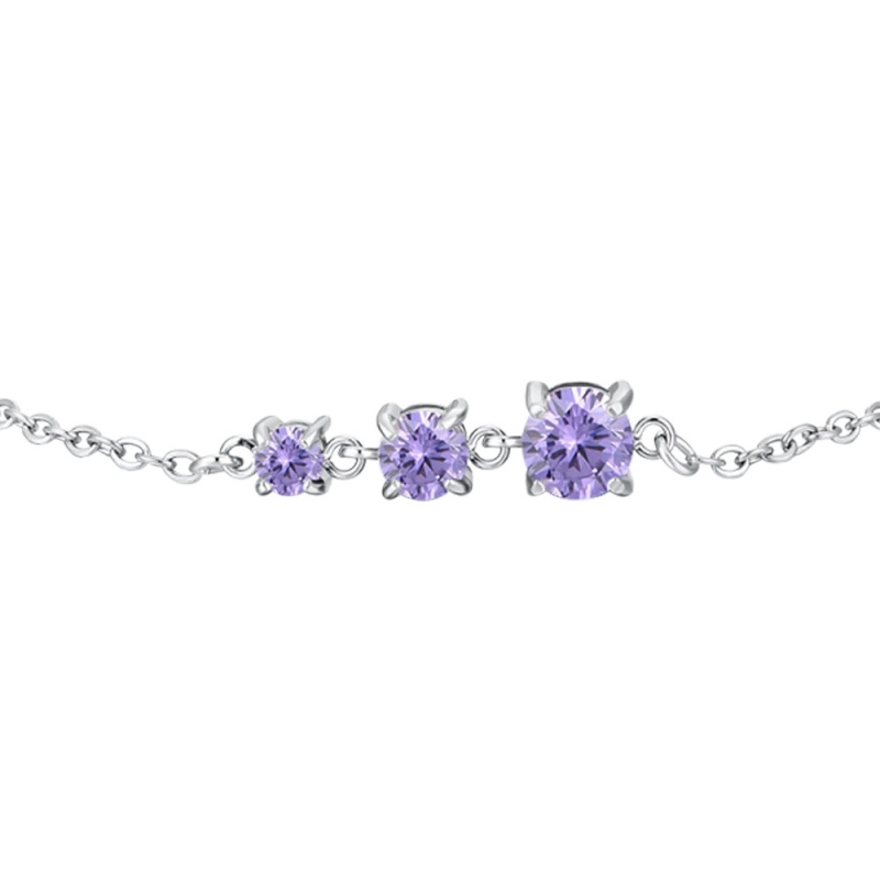 Pulsera Circonitas Violetas Luca Barra