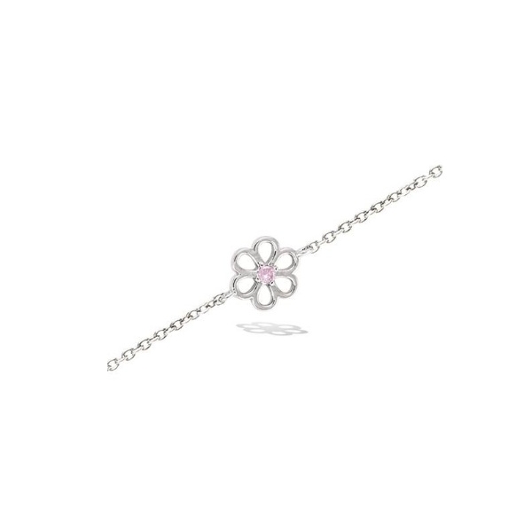 Pulsera Flowers Plata Sinergy