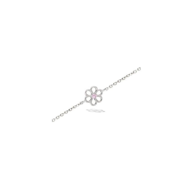 Pulsera Flowers Plata Sinergy