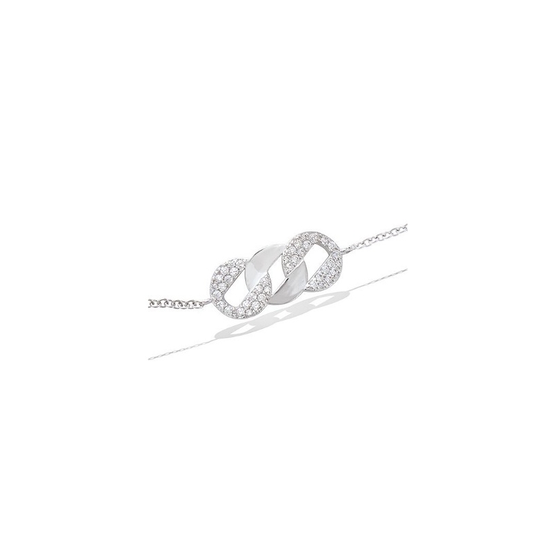 Pulsera Love Conexion Plata Sinergy
