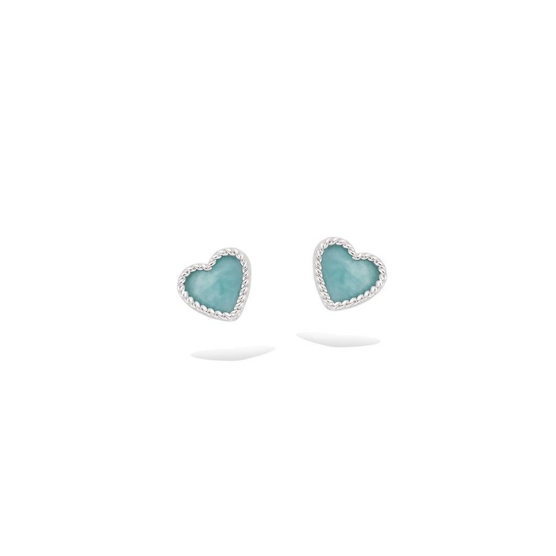 Pendientes Blue Love Plata Sinergy