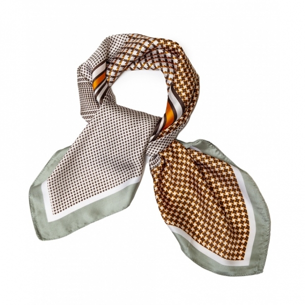 Foulard Mini Cuadros Seda...