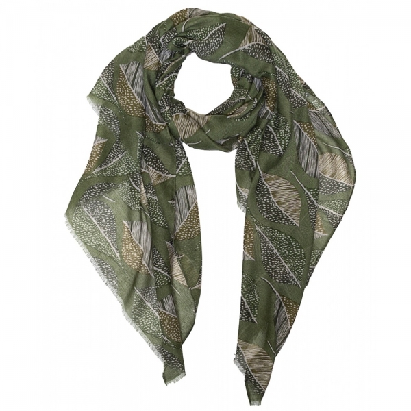 Foulard Hojas Verde Tantrend