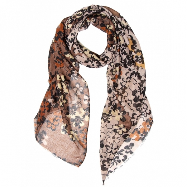 Foulard Floral Marrón Tantrend