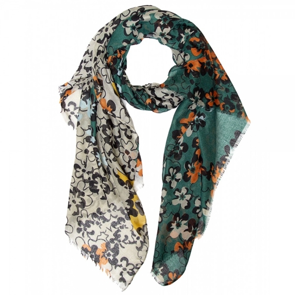 Foulard Floral Verde Tantrend