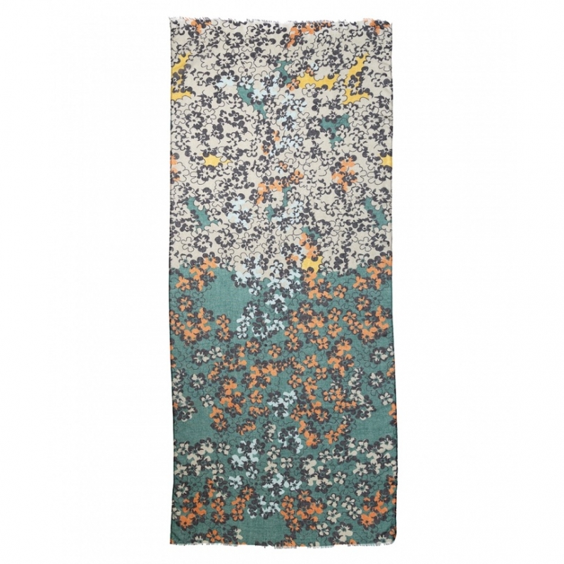 Foulard Floral Verde Tantrend