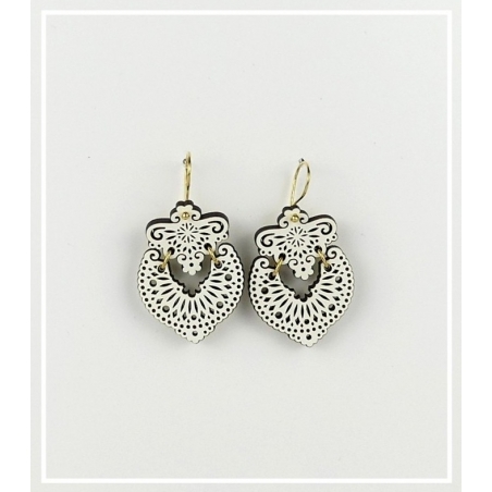 Pendientes Sapo Dobles Gancho Corto Silvereira