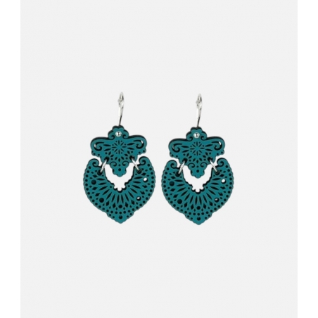 Pendientes Sapo Dobles Gancho Corto Silvereira