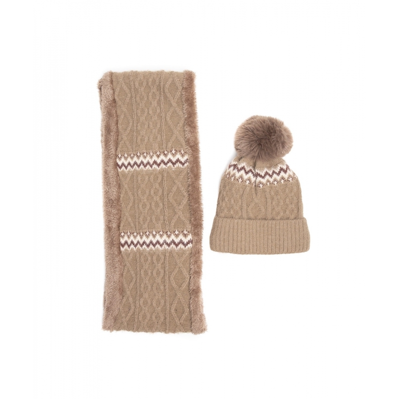 Conjunto Gorro y Cuello Cenefas Tantrend