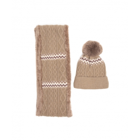 Conjunto Gorro y Cuello Cenefas Tantrend