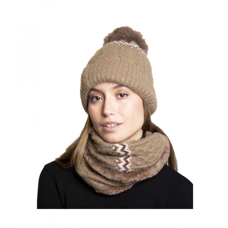Conjunto Gorro y Cuello Cenefas Tantrend