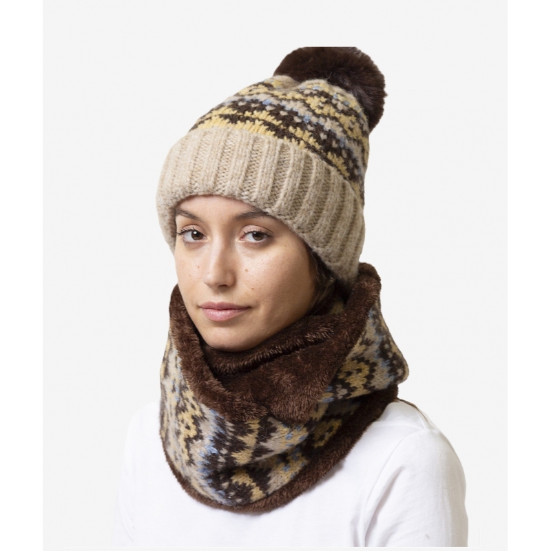 Conjunto Gorro y Cuello Punto Vigoré...