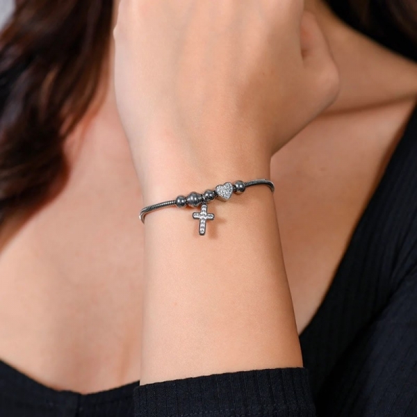 Pulsera Cruz y Corazón Luca... 2