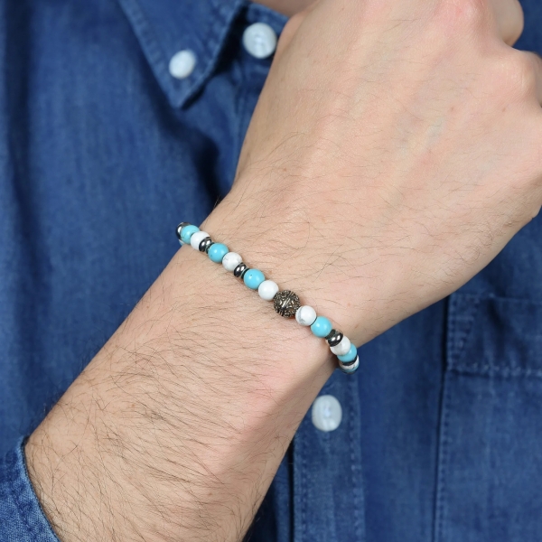 Pulsera Piedras Azules y... 2