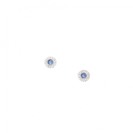 Pendientes Zoe Circonita Az Plata Sinergy