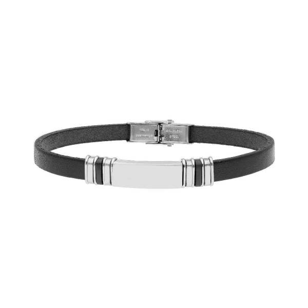 Pulsera de Cuero y Acero
